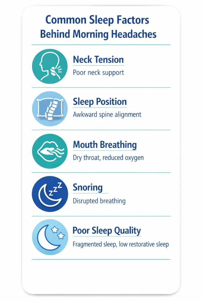 5 common sleep-factors behind morning headaches